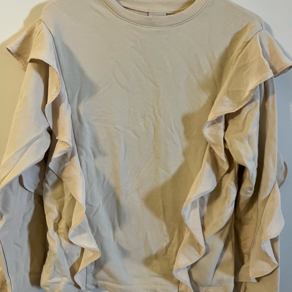 A New Day Cream Long Sleeve Top